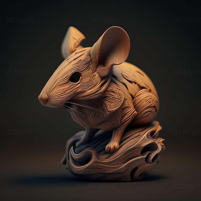 3D модель 3д модель мышки (STL)